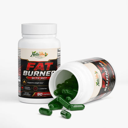 Fat Burner with MCT™ – Garcinia Cambogia, L-Carnitine & CLA | Supports Weight Loss & Metabolism | 90 Caps