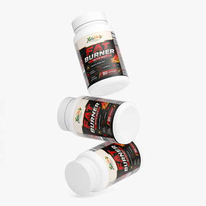 Fat Burner with MCT™ – Garcinia Cambogia, L-Carnitine & CLA | Supports Weight Loss & Metabolism | 90 Caps